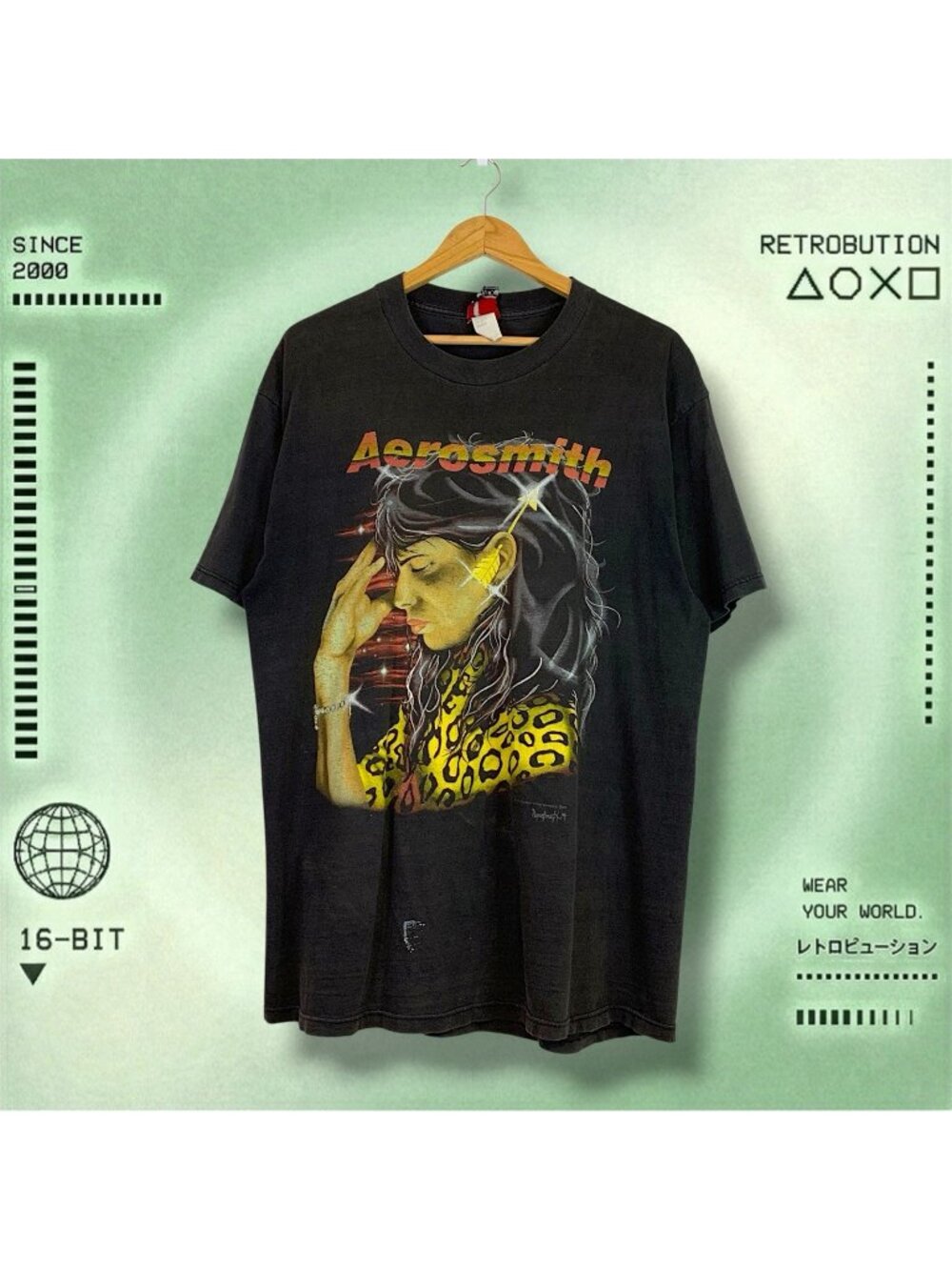 Rare Vintage 1994 Aerosmith Get A Grip Tour Shirt Black Size XL